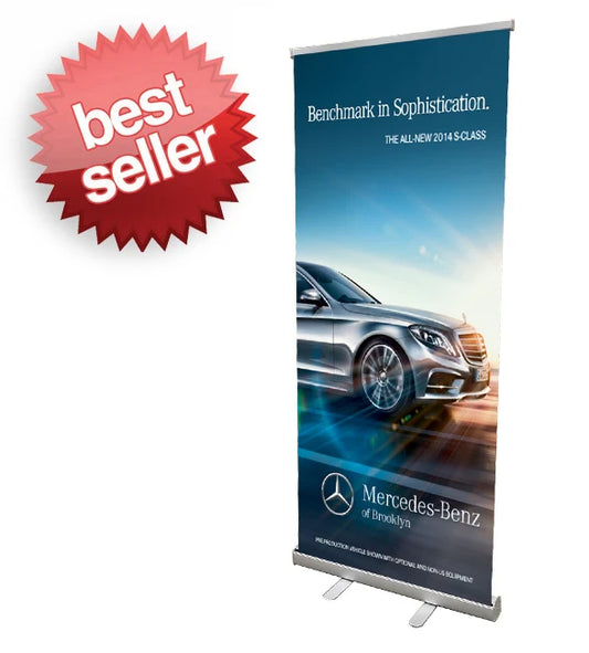 Retractable Roll Up Banner Stand 33"