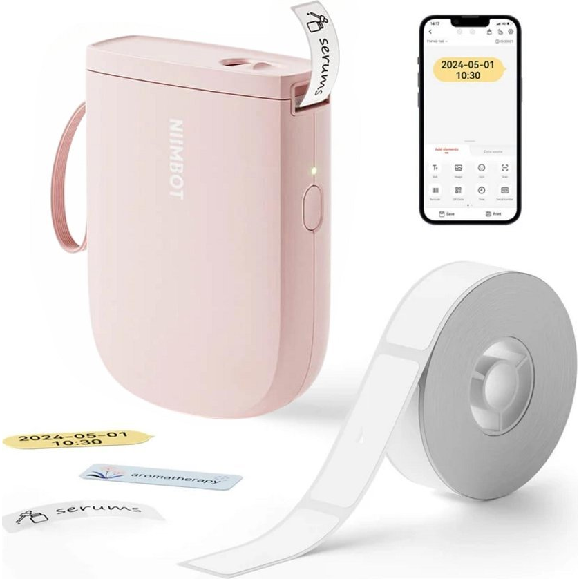 Niimbot D11K Portable Label Printer Pink (1AA57321605)