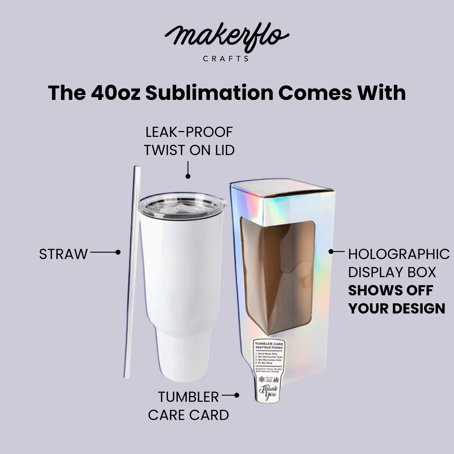 40oz Sublimation Tumbler