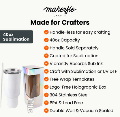 40oz Sublimation Tumbler