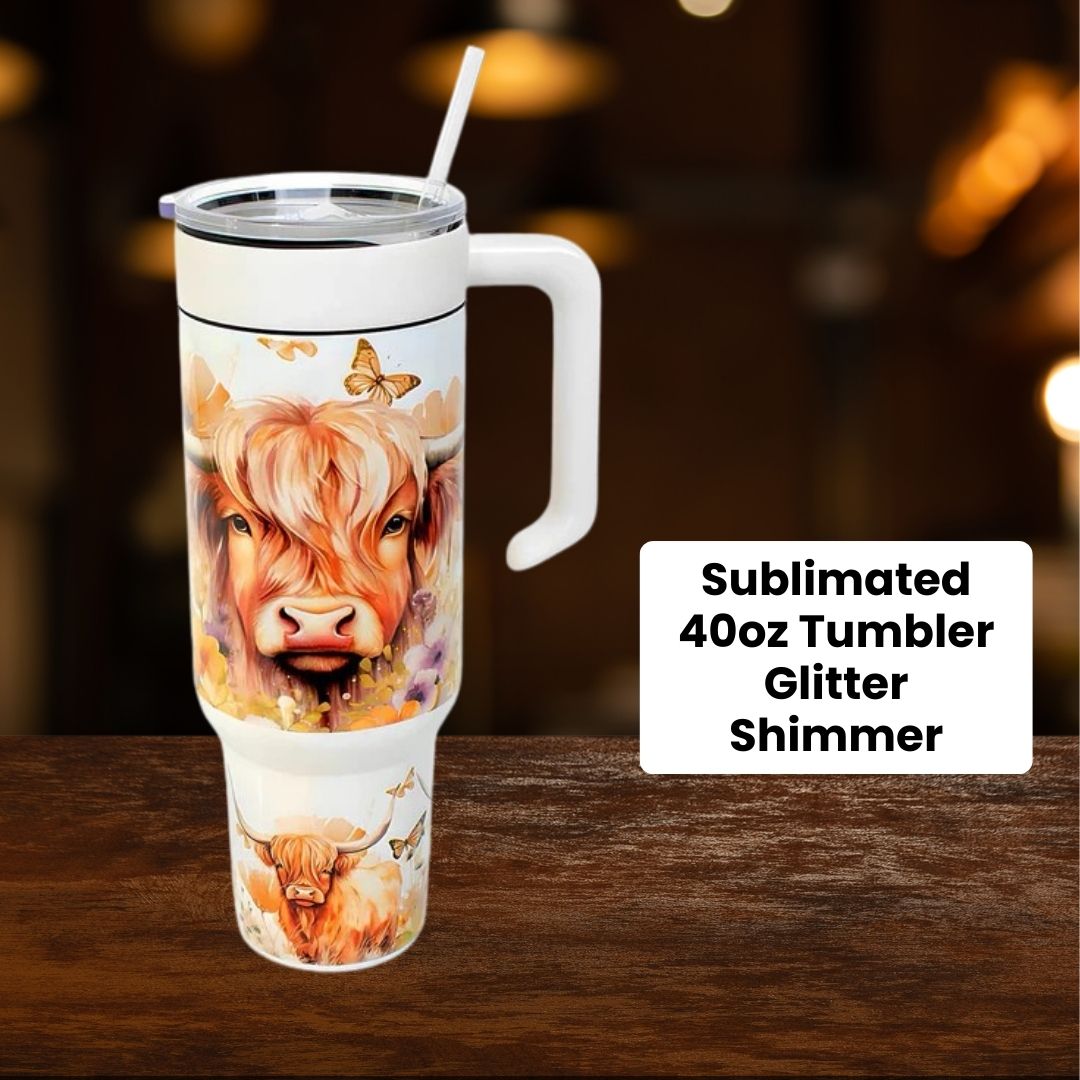 40oz Shimmer Sublimation Tumbler