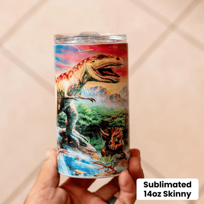 14oz Skinny Sublimation Tumbler