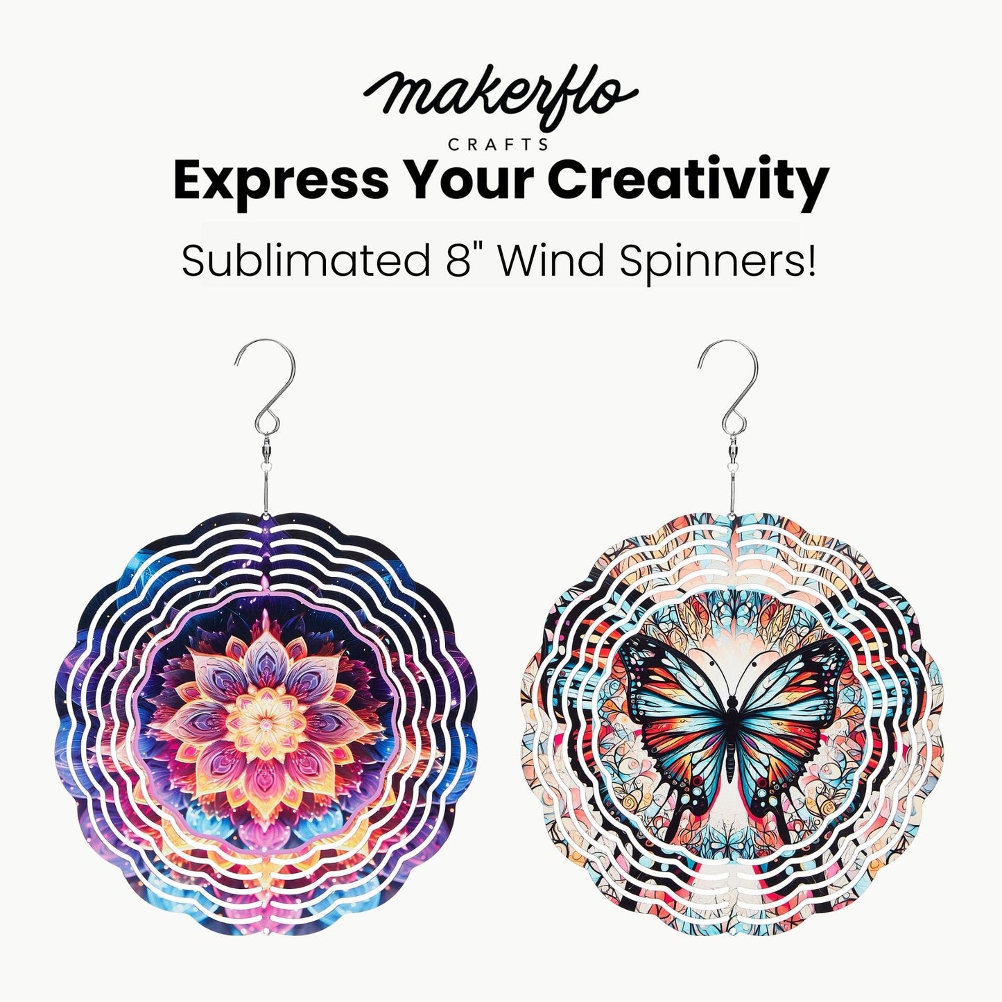 Sublimation Wind Spinner 8 in