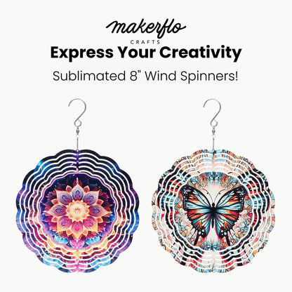 Sublimation Wind Spinner 8 in