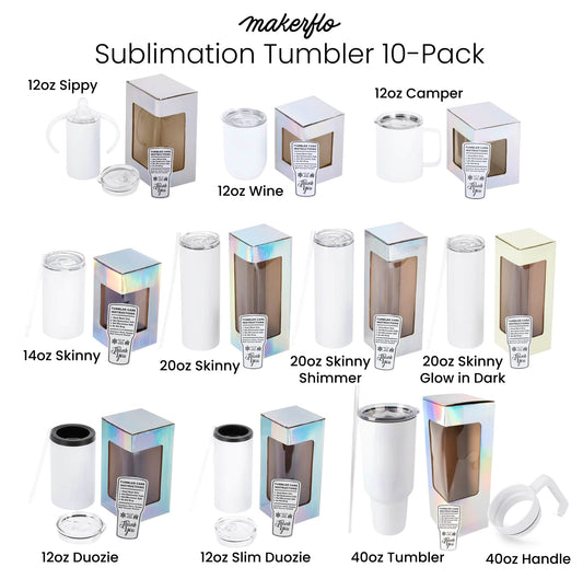 Sublimation Tumbler 10 Pack