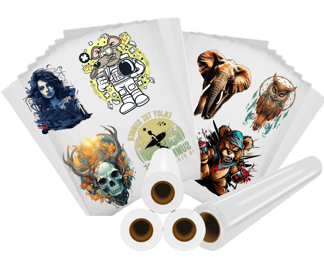 Ganged Design DTF Transfer Sheets