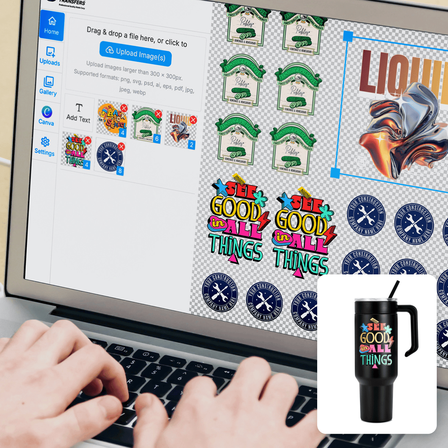 UV DTF Gang Sheet Builder